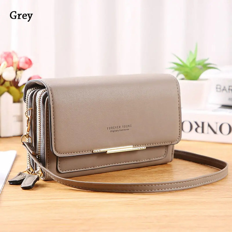 Women's Cross Body Messenger Bag PU Leather Shoulder Handbag