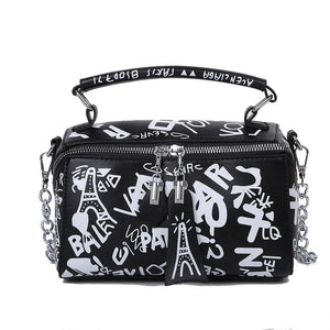 Graffiti Crossbody Bag for Women, Shopping Party Handbag