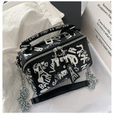Graffiti Crossbody Bag for Women, Shopping Party Handbag