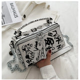 Graffiti Crossbody Bag for Women, Shopping Party Handbag