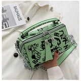 Graffiti Crossbody Bag for Women, Shopping Party Handbag