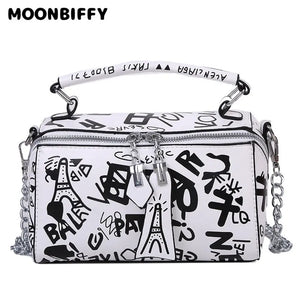 Graffiti Crossbody Bag for Women, Shopping Party Handbag