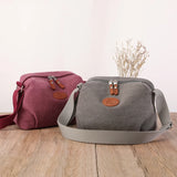 Canvas Crossbody Bag for Women Shoulder Tote Handbag Purse