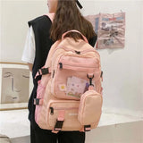 Retro Fashionable School Bag For Teenage Girls Notebook Backpack