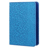 Lavender Leather Passport Cover Holder Thin Travel Case