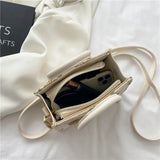 Daisy Woven Bag Straw Small Square Tote Handbag Leather Handle Crossbody