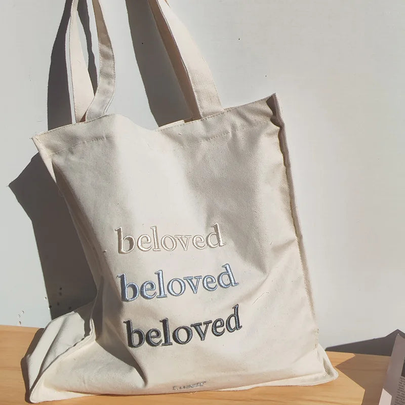 Large Canvas Women's Shoulder Bag