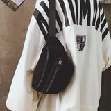 Canvas Fanny Pack Street Money Banana Phone Chest Bag