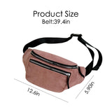 Canvas Fanny Pack Street Money Banana Phone Chest Bag