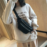 Canvas Fanny Pack Street Money Banana Phone Chest Bag