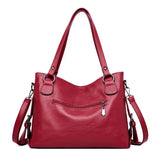 Women's High Shoulder Bag Pu Leather Handbag