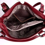 Women's High Shoulder Bag Pu Leather Handbag