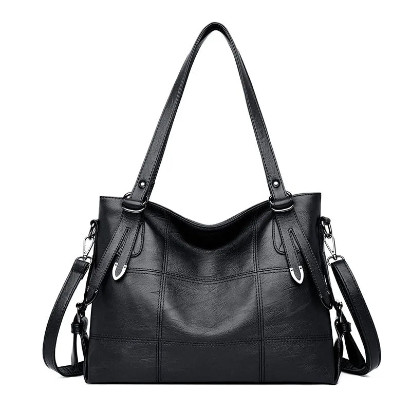 Women's High Shoulder Bag Pu Leather Handbag