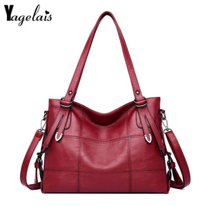 Women's High Shoulder Bag Pu Leather Handbag