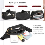 Ladies Nylon Fanny Pack Vintage Street Money Banana Phone Chest Bag