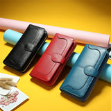 Red Leather Women's Wallet Long Purse