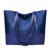 Women's Designer Shoulder Tote Bag Oxford Solid Color Handbag