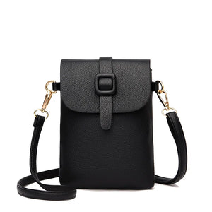 Mini PU Leather Messenger Bag for Women