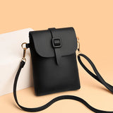 Mini PU Leather Messenger Bag for Women