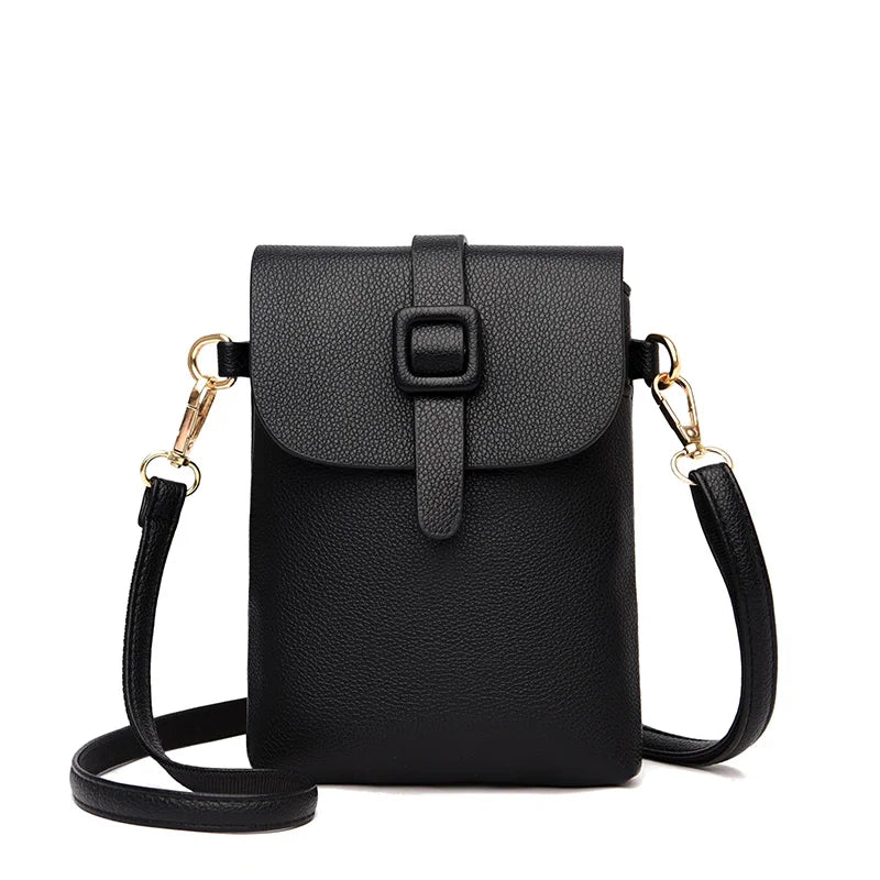 Mini PU Leather Messenger Bag for Women