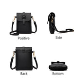 Mini PU Leather Messenger Bag for Women