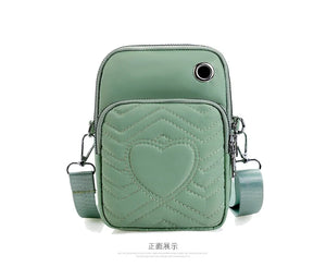 Ladies Embroidery Thread Large Capacity Phone Handbag Messenger Bag