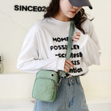 Ladies Embroidery Thread Large Capacity Phone Handbag Messenger Bag