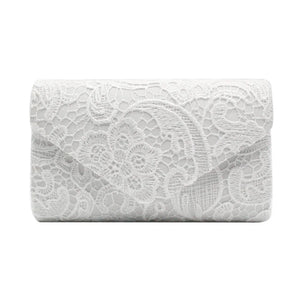 Lace Flower Pattern Evening Clutch Bag for Women