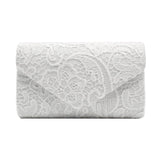 Lace Flower Pattern Evening Clutch Bag for Women