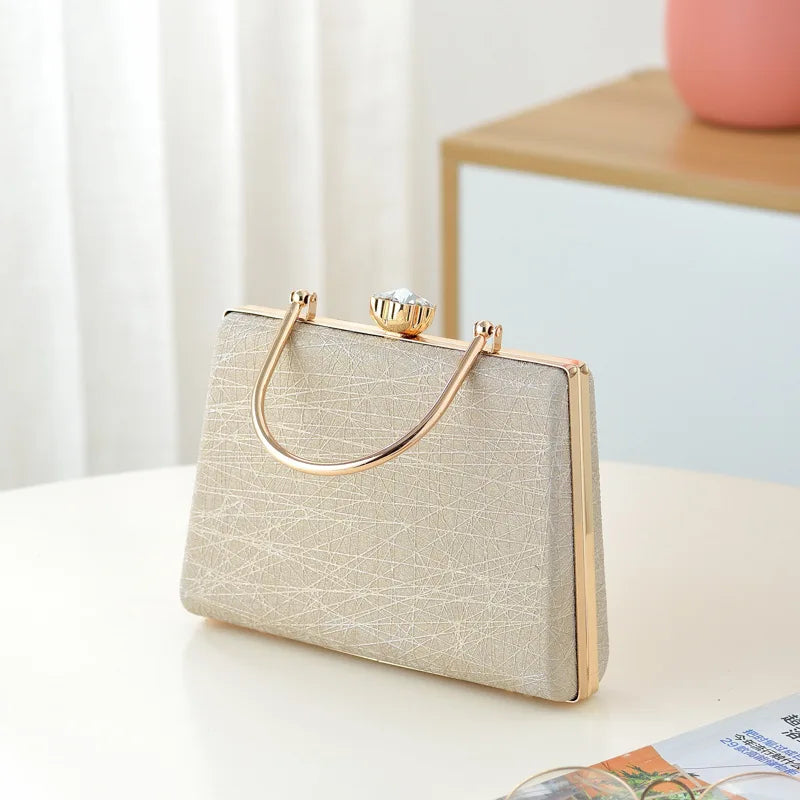 Women's Evening Party Clutch Bag Chain Purse for Wedding
