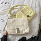 Retro Shoulder Bag Women's PU Large Capacity Underarm Bag