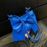 Women's Big Bowknot Shoulder Handbag Large Capacity Tote Bag