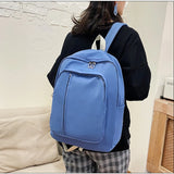 Ladies Candy Nylon Fabric Waterproof School Bag Backpack Large Capacity