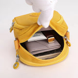 Women's Canvas Chest Tote Bag with 3 Layers