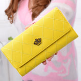 Casual Long Buckle Wallet for Women, Crown Design