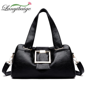 High Capacity Ladies PU Handbags Shoulder Messenger Bag