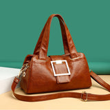High Capacity Ladies PU Handbags Shoulder Messenger Bag