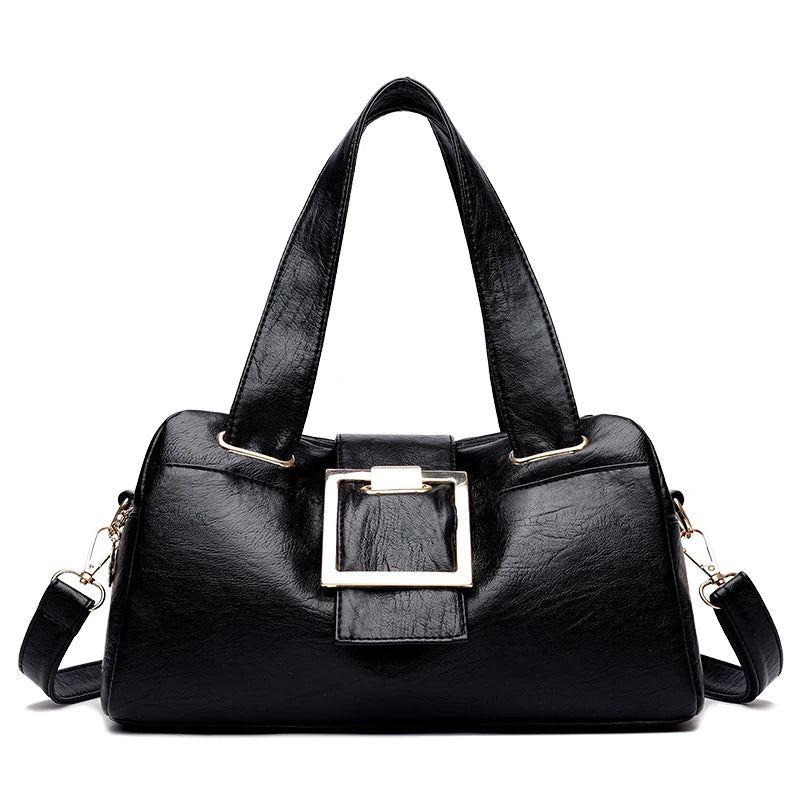 High Capacity Ladies PU Handbags Shoulder Messenger Bag