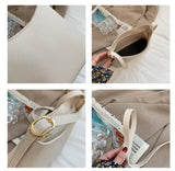 Small Square Pu Leather Messenger Bag