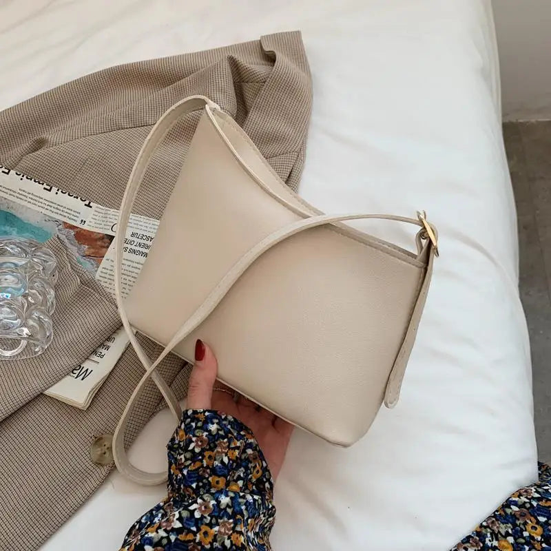 Small Square Pu Leather Messenger Bag