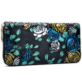 Genuine Leather Ladies Wallet Cosmetic Bag Purse Handbag