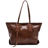 Women's Large Capacity Tote Bag Striped Shoulder Shopping Bag