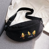 Avocado Print Messenger Waist Bag Sports Bike Bag