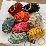Ladies Thick Chain Messenger Handbag Casual Shoulder Bag