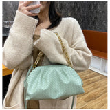 Ladies Thick Chain Messenger Handbag Casual Shoulder Bag