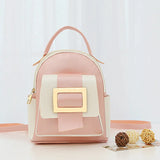 Small Zipper Outdoor Travel Backpack Girl Student School Bag