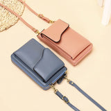 Women's Portable Wallet Multifunctional Large Capacity Buckle Long Pure Wallet