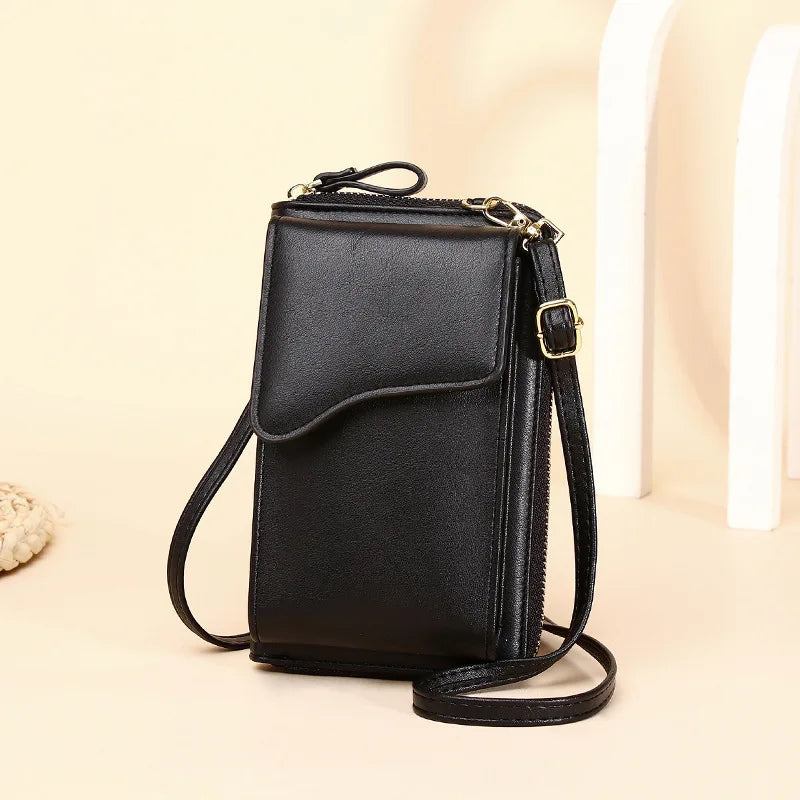 Women's Portable Wallet Multifunctional Large Capacity Buckle Long Pure Wallet