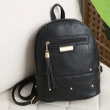 Leather Tassel Business Backpack for Men and Women