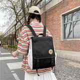 Ladies Oxford Cloth Waterproof School Backpack - Large Capacity